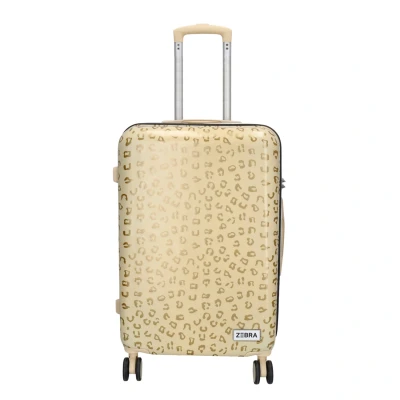 Afbeelding van Zebra Trends Travel Koffer Reizen Bagage TSA Slot Hardcase M Goud