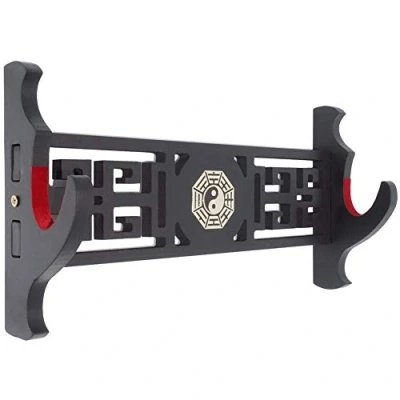 Afbeelding van Z fiber Wandhouder Zwaard Houder Padded Display Stand Katana Wakizashi Genji en Samurai Zwaarden Roddelpatroon, 1 Tier