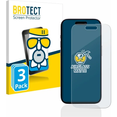 Afbeelding van BROTECT Screenprotector voor Apple iPhone 14 Pro Folie Beschermfolie Beschermglas matte (3 Stuks)