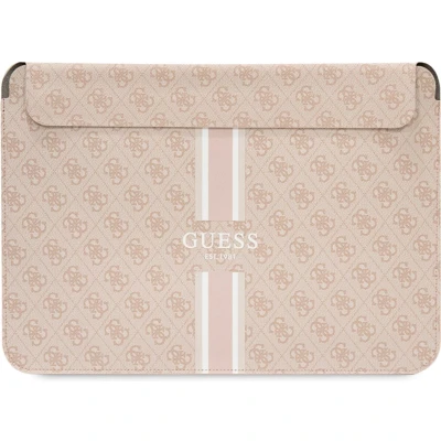 Afbeelding van Guess 4G Printed Stripe Sleeve voor o.a. Apple MacBook (16&quot;) Roze