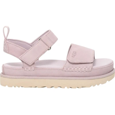 Afbeelding van UGG Goldenstar Sandalen met plateauzool, Dames, Maat: 37, Lilac Veloursleer