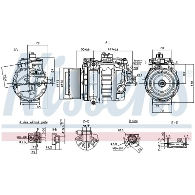 Afbeelding van Nissens Airco compressor 890060