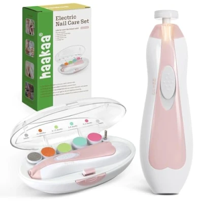 Afbeelding van Haakaa Baby Nagelverzorging vanaf 0maanden+ Veilig vijlen Elektrisch