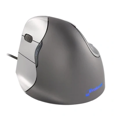 Afbeelding van Evoluent Vertical Mouse 4 VM4L Linkshandigen Ergonomische muis Optisch Ergonomisch Grijs, Zilver
