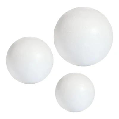 Afbeelding van MCE Commerce A309943 piepschuimballen wit 10 cm, 1 x 12 15 ballen cm