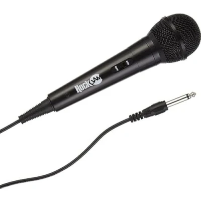 Afbeelding van RockJam bedrade unidirectionele dynamische microfoon met 3 meter snoer zwart