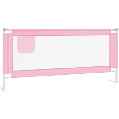 Afbeelding van vidaXL Bedhekje peuter 200x25 cm stof roze