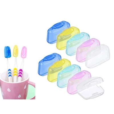 Afbeelding van ZHjuju tandenborstelafdekking, 10 stuks, draagbaar, voor tandenborstels, thuis, camping, outdoor