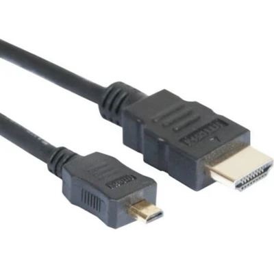 Afbeelding van Exertis Connect Micro HDMI kabel, High Speed met Ethernet, verguld, St. A / D, 1,0 m aansluiting (1 m, HDMI), Videokabel