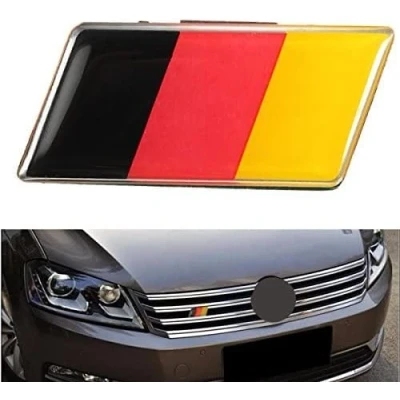 Afbeelding van JenNifer Aluminium Duits Duitsland Vlag Badge Grid Embleem Auto Sticker Universele Decoratie