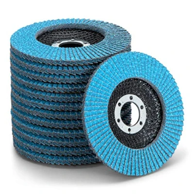 Afbeelding van 10 stuks hoogwaardige Z Coat lamellenschijven Ø 115 mm korrel 60 voor metaal, staal en hout, met zirkoniumkorund coating, slijpschijven,
