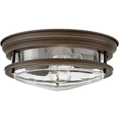Afbeelding van Hinkley LED Plafond Badkamerlamp Hadrian 2X E27 Max 40W IP44 Dimbaar Oil Rubbed Bronze