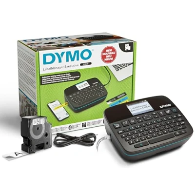 Afbeelding van DYMO LabelManager Executive 640 CB draagbare labelprinter Compacte labelmakermachine met AZERTY toetsenbord Bluetooth en USB connectiviteit Compatibel D1 standaard duurzame labels