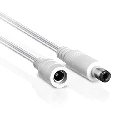 Afbeelding van Wicked Chili 5 m DC stroomverlengkabel compatibel met Philips HUE Lightstrip Plus (White and Color Ambiance) V3 en V4 (paarse verpakking) voor netadapter S020YM2400083, wit