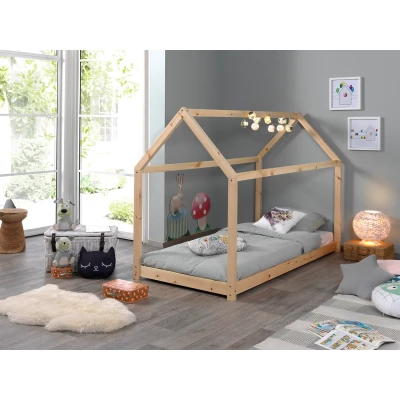Afbeelding van LUCEVI Cabane Bed 90x200 Cm Hout Beige 206x98x142cm