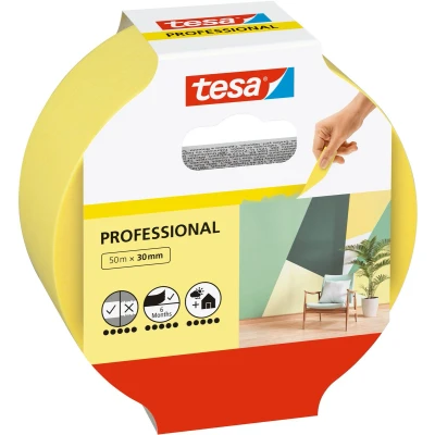 Afbeelding van tesa Professional 56299 00000 00 Schilderstape Geel (l x b) 50 m 30 mm 1 stuk(s)