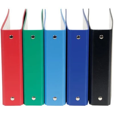 Image de Classeur rembordé pp pour fiches bristol 100x150 2 anneaux