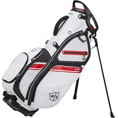 Afbeelding van Wilson Staff Exo II Standbag Wit Rood Blauw