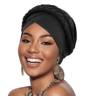 Afbeelding van DRESHOW Wintermutsen voor dames, balaclava, gebreide beanie, hoofdbedekking met trekkoord, hoed, sjaal kap