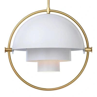 Afbeelding van Gubi hanglamp Lite, Ø 36 cm, messing/wit