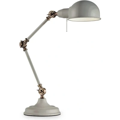 Afbeelding van ideal lux truman bureaulamp mat grey/grijs