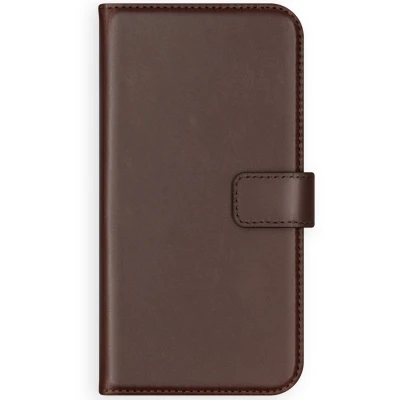 Afbeelding van Selencia Hoesje Geschikt voor Samsung Galaxy S20 Met Pasjeshouder Echt Lederen Bookcase Bruin