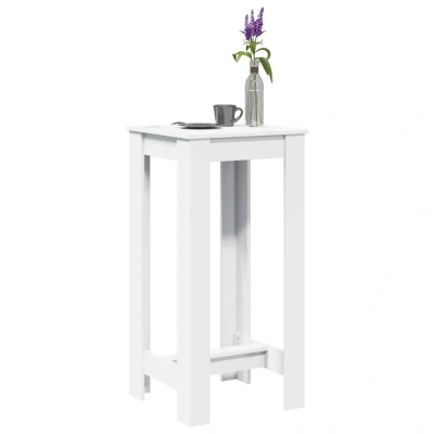 Afbeelding van vidaXL Bartafel 51x50x103,5 cm bewerkt hout wit
