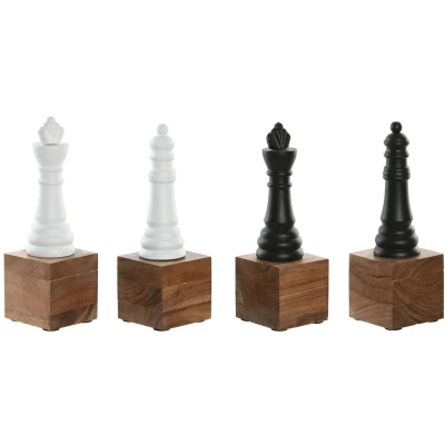 Afbeelding van Decoratieve figuren Home ESPRIT Wit Bruin Zwart Vintage 7 x 23 cm (4 Stuks)