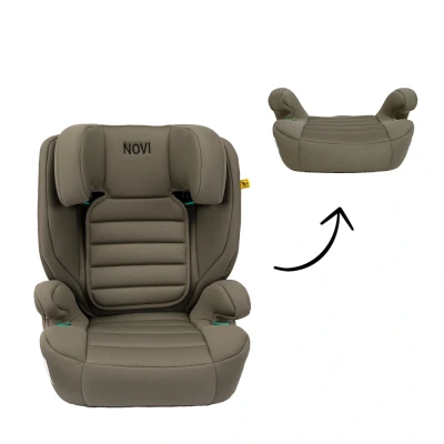 Afbeelding van Novi Baby Autostoel James Premium I Size Gordel Dark Taupe