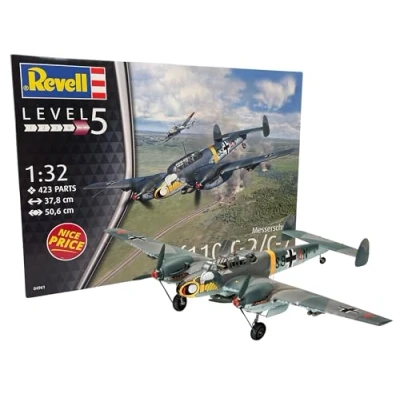 Afbeelding van 1:32 Revell 04961 Messerschmitt Bf110 C 2/C 7 Plastic Modelbouwpakket
