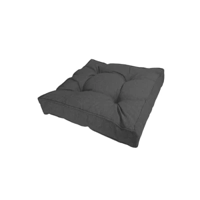 Afbeelding van POKAR Zitkussen voor rotan stoelkussen 40x40x10 cm antraciet