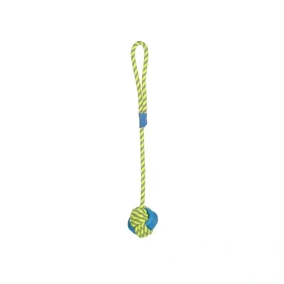 Afbeelding van Flamingo Tofla Speelgoed Honden Hs Ring Trektouw + Bal 50x7,5x7,5cm 1st 137759