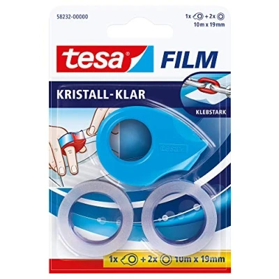 Afbeelding van tesa Plakbanddispenser 58232 00 Blauw, Pink, Wit