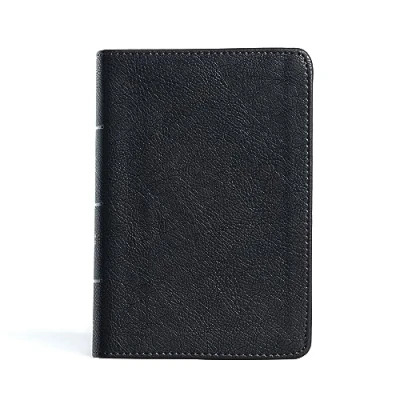 Afbeelding van CSB Large Print Compact Reference Bible, Black Leathertouch