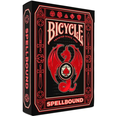 Afbeelding van Bicycle Spellbound Premium Speelkaarten Handgetekende ontwerpen Karmijnrood
