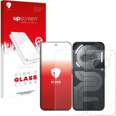 Afbeelding van upscreen Screenprotector voor Nothing Phone (2a) Plus (Voor+Achter) Folie Beschermfolie Beschermglas transparant