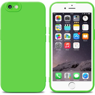 Afbeelding van Cadorabo Hoesje geschikt voor Apple iPhone 6 PLUS / 6S in Fluid GROEN Beschermhoes gemaakt van flexibel TPU silicone Cover Case