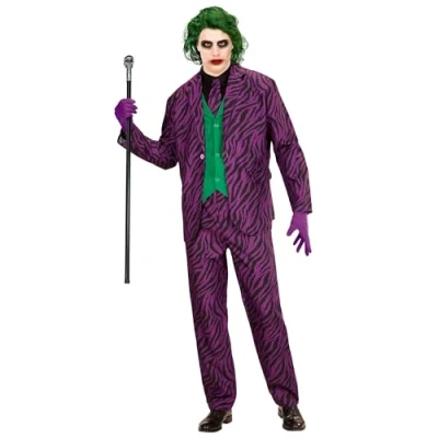 Afbeelding van Widmann Joker Kostuum Classy Man Paars Large Halloween Verkleedkleding