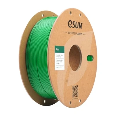 Afbeelding van eSUN PLA+ filament van 1,75 mm, verbeterde sterkte, maatnauwkeurigheid +/ 0,03 spoel voor 3D printers, grasgroen
