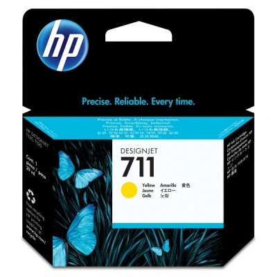Image de HP 711 cartouche d&#039;encre DesignJet jaune, 29 ml