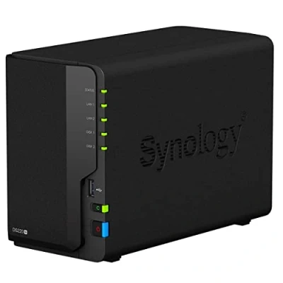 Afbeelding van Synology DS220 2xST4000VN008, netwerkopslag, zwart