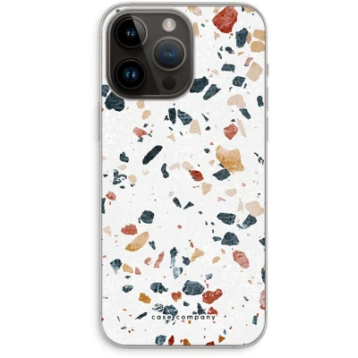 Afbeelding van Case Company® hoesje geschikt voor iPhone 14 Pro Max Terrazzo N4 Soft Cover Telefoonhoesje Bescherming aan alle Kanten en Schermrand