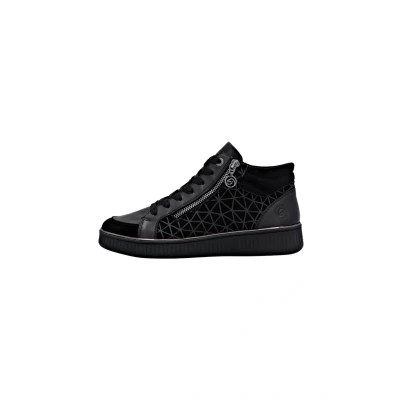 Afbeelding van Remonte Sneakers hoog, Dames, Maat: 43, Schwarz Leer