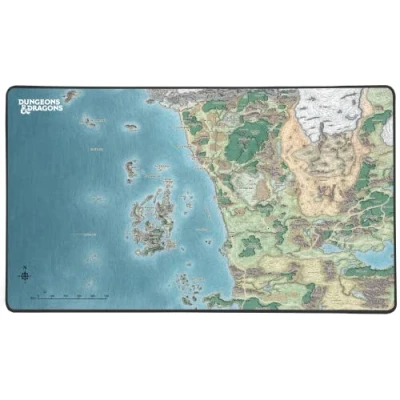 Image de Tapis de souris Konix Faerun Map Taille XXL