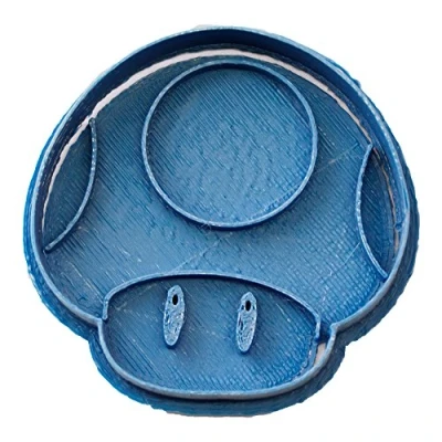 Afbeelding van Cuticuter Mario Bros uitsteekvorm van kunststof, blauw, 8 x 7 1,5 cm