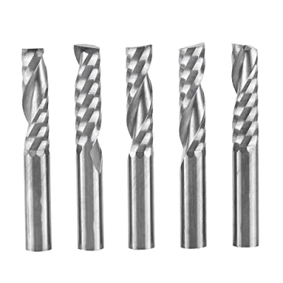 Afbeelding van 5 stuks 6 mm wolfraamcarbide enkelvoudige groeffrees voor hout, aluminium, staal