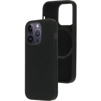 Afbeelding van Mobiparts Silicone Cover Apple iPhone 14 Pro Black (Magsafe Compatible)