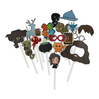 Afbeelding van Paladone Harry Potter 58 stuks accessoires en 40 eetstokjes voor verjaardagsfeest