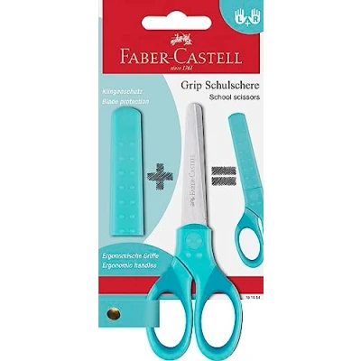 Afbeelding van Faber Castell 181554, Kind, Rechte knip, Enkel, Turkoois, Universeel, Ambidextrous