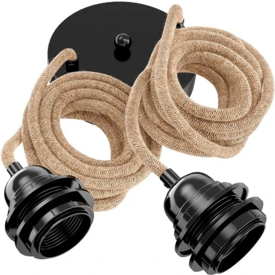 Afbeelding van Hoopzi Lampfitting voor Plafond Naturel 2 Fittings